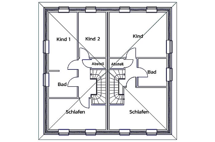 Doppelhaus 2Fresh Grundriss OG