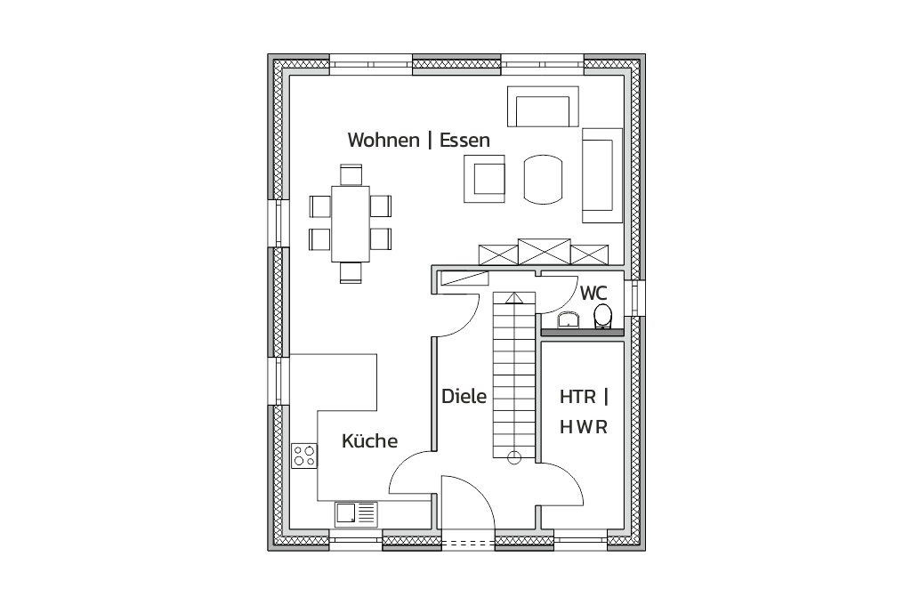 Stadthaus City - Grundriss EG